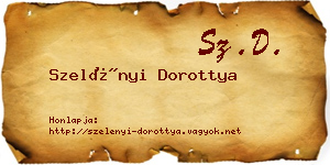 Szelényi Dorottya névjegykártya