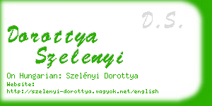 dorottya szelenyi business card